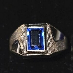 Sterling Silver Ring w/ Blue TOPAZ- CHRISTMAS Gift?